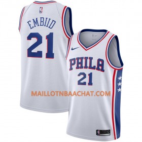 Maillot NBA Philadelphia 76ers Joel Embiid 21 Nike 2019-20 Association Edition Swingman - Homme